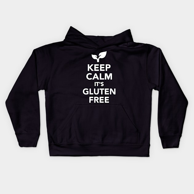 Keep calm it's gluten free Kids Hoodie by Designzz